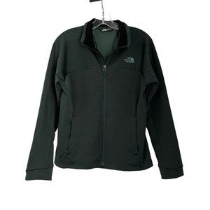 The North Face Green Full Zip Long Sleeve Polyester Blend Jacket Medium M